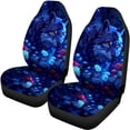 thumbnail image 4 of Uourmeti Wolf Car Seat Covers 3 PCS Car Seat Covers Full Set Auto Decor Interior Accessories Suitable for Cars Truck, 4 of 8