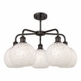 thumbnail image 2 of Innovations Lighting - White Mouchette - 5 Light Stem Hung Chandelier In Modern, 2 of 2
