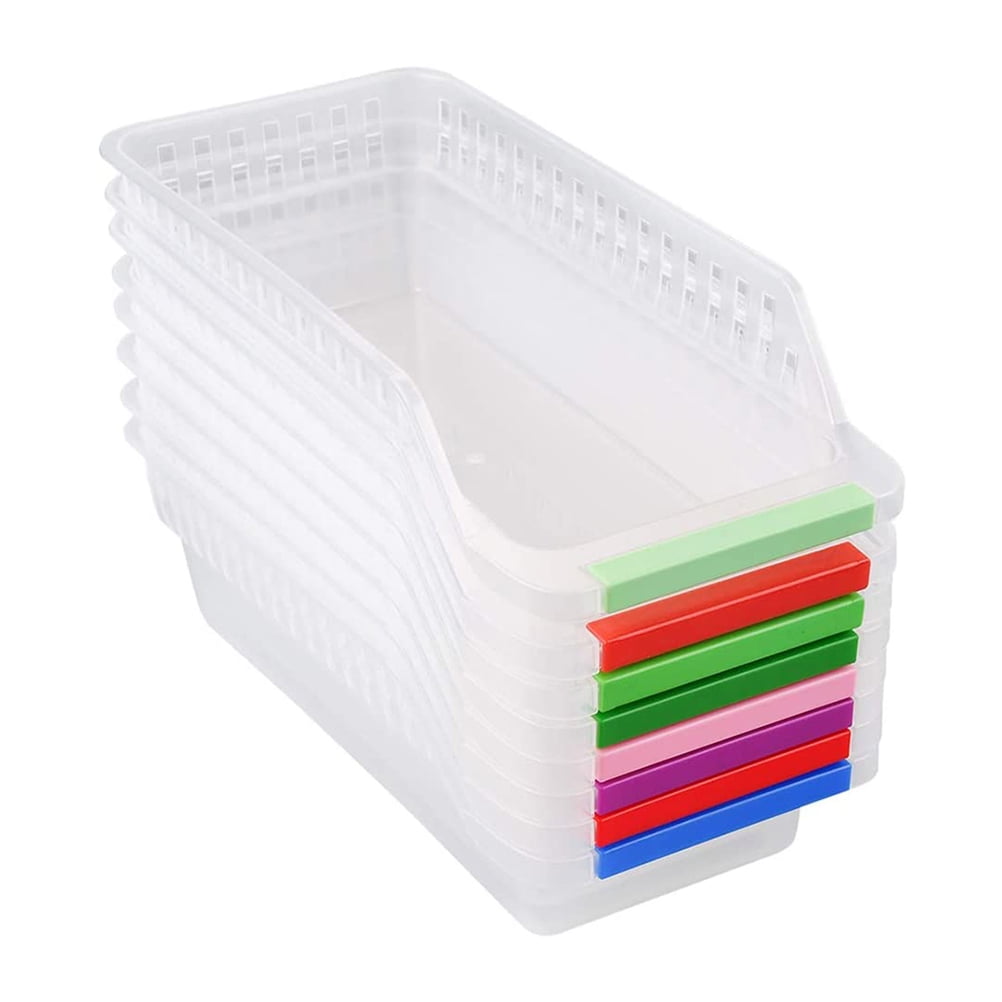 HOMEMAXS 8pcs Plastic Fridge Storage Bins Fridge Organizer Storage Bins
