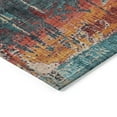 thumbnail image 6 of Dalyn Rugs Machine Washable Indoor/Outdoor Chantille Teal 1'8" x 2'6" Rug, 6 of 7