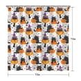 thumbnail image 5 of Halloween Black Cats with Pumpkins and Witch Hats Shower Curtain 72"x72" ,Bathroom Decorative Shower Curtains Set with 12 Hooks,Modern Waterproof Washable Shower Curtain, 5 of 6