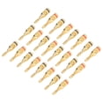 thumbnail image 3 of Adaptador de cable para altavoz, 24 piezas/juego, conectores tipo banana chapados en oro, conector tipo banana para cable de altavoz de audio, diseño revolucionario, 3 of 12