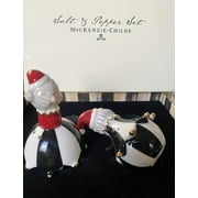 Mackenzie-Childs Jester Mr. & Mrs. Clause Salt and Pepper set