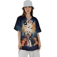 thumbnail image 4 of Happy Halloween Vampire Havanese BOO with Pumpkins Fun and Spooky Hawaiian Shirt Breathable Summer Unisex Merch Havanese Dog Lover Gifts Idea - 00018, 4 of 6