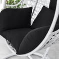 thumbnail image 5 of SHANNA Hanging Chair Cushion, Cushions for Hanging Egg Chair,Washable Swing Chair Cushion, Thicken Patio Hanging Egg Chair Pad, Garden Hanging Basket Chair Seat, Black, 5 of 9