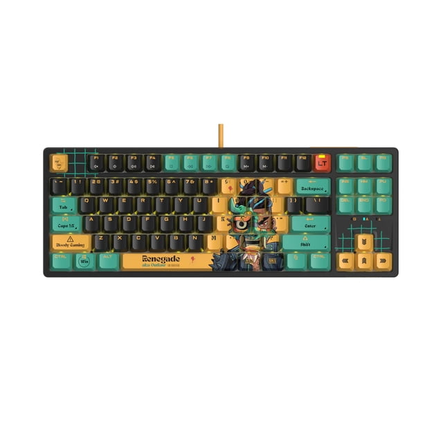 Teclado gamer Bloody AT87 Renegade óptico mecánico RGB