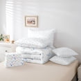 thumbnail image 6 of Erosebridal Blue Bow Knot 7pcs Bedding Comforter Set For Girl Kids,Cute Flowers Blossom Queen Bedding Sets For Bowtie Lover,Reversible, 6 of 7