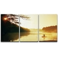 thumbnail image 3 of PixonSign Canvas Print Wall Art Set Sundown Over African Wetland Nature Wilderness Photography Realism Contemporary Landscape Colorful Multicolor Ultra for Living Room, Bedroom, Office - 24"x36"x3, 3 of 5