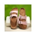 thumbnail image 6 of Trendy Buckle Flat Cork Slippers  Unisex One Band Open Toe Summer Beach Casual Outdoor Slip-ons, 6 of 7