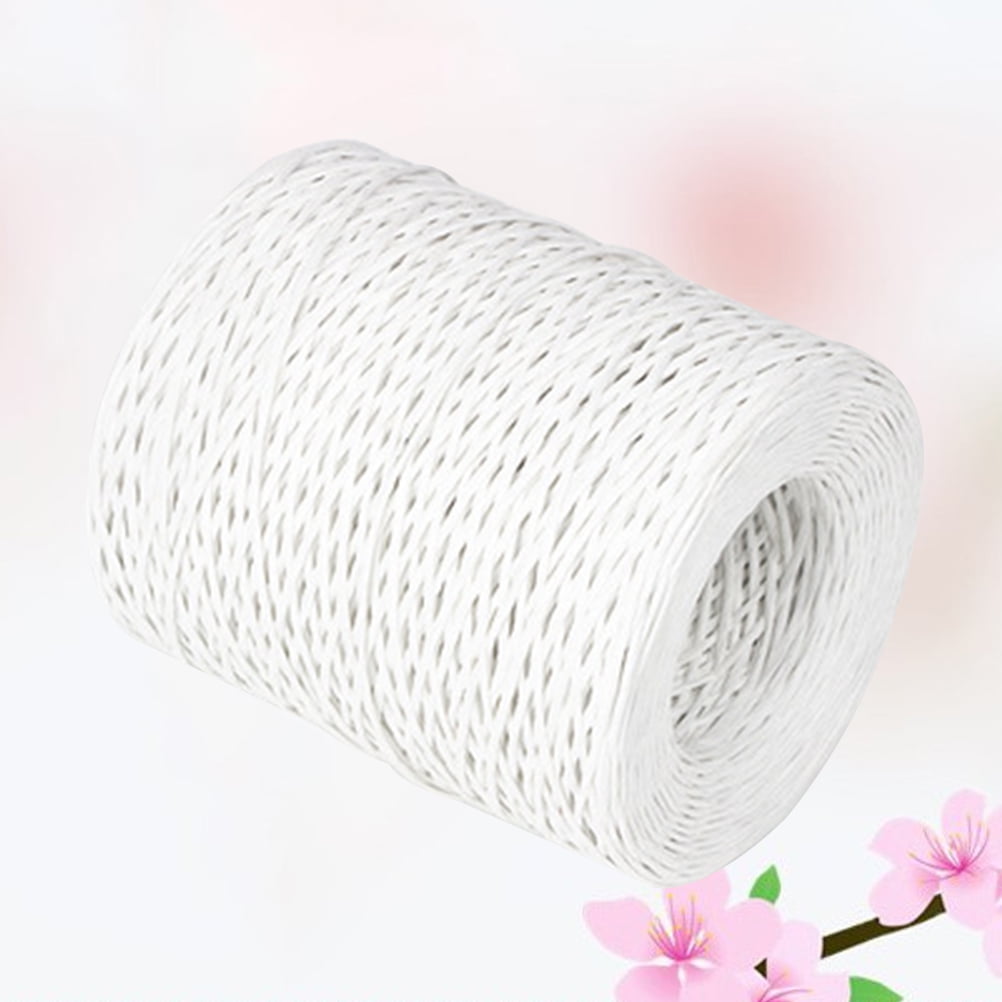 RENACLIPY Rustic Wire Floral Bind Wire Synthetic Material White 1 Roll Easy to Bend