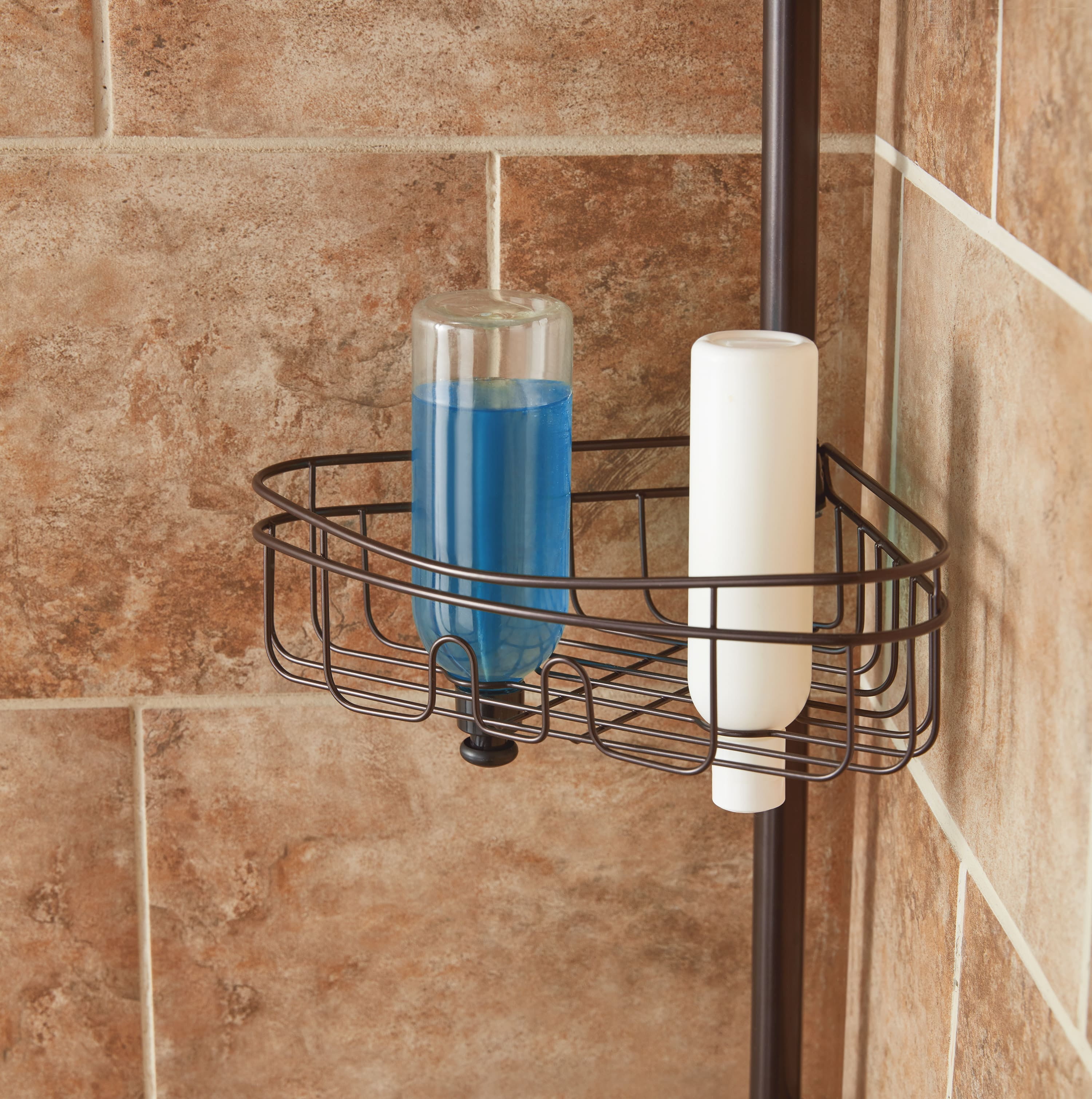 Mainstays 3-Shelf Home Tension Pole Shower Caddy, Oil-Rubbed Bronze -  AliExpress