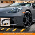 thumbnail image 3 of EastVita 【2Pcs Speed Bump 6Ft】Rubber Speed Bumps for Asphalt Road,25000 lbs Capacity,Modular Cable Ramps,2 Cord Channel,End Caps,Hose Protector, 3 of 4