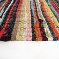 thumbnail image 2 of KLAVATE Striped Rag Rug Hand Woven & Reversible for Living Room Chindi Rug, 2 of 5