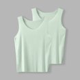 thumbnail image 2 of FAIWAD 2 Pack Tank Top for Girls Boys Sleeveless Crewneck Undershirt Causal Comfy Thin Shirts, 2 of 5