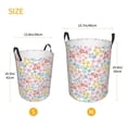 thumbnail image 5 of Daiia Retro Floral Round Laundry Basket with Handles Thickened Waterproof Circular hamper,Dirty Clothes Storage Basket for Bedroom,Bathroom,College Dorm-Medium, 5 of 8