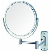 Jerdon JP7808C 8-Inch Wall Mount Makeup Mirror with 8x Magnification Chrome Finish