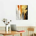 thumbnail image 2 of PIKWEEK Orange Abstract Canvas Wall Art Orange and Gray Painting Abstract Orange Black Gold Wall Art for Living Room Decor Red Abstract Art Prints Orange Abstract Pictures for Wall Decor, 2 of 4