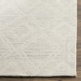 thumbnail image 3 of SAFAVIEH Marbella Alicia Geometric Diamonds Wool Area Rug, Silver/Ivory, 9' x 12', 3 of 7