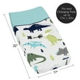 thumbnail image 5 of Sweet Jojo Designs Mod Dinosaur Blue and Green Changing Pad Cover, 5 of 6