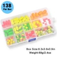 thumbnail image 6 of FUSIGO Pompano Rigs Floats Beads Kit,Foam Snell Fishing Floats Bobbers for Surf Fishing Live Bait Walleye Rig Making Accessories Bullet Cylinder Float for Trout Catfish, 6 of 7