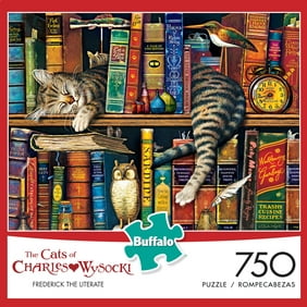 Buffalo Games The Cats Of Charles Wysocki - Frederick The Literate 750 Pieces Jigsaw Puzzle