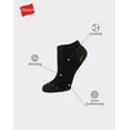 thumbnail image 2 of Hanes Comfort Fit Women's No-Show Socks, 6-Pairs Black 5-9, 2 of 6