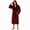 Burgundy, variant on Mens Hooded Fleece Robe,Plush Lightweight Soft Spa Bathrobe for Men (Black, L/XL)