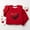 Red, variant on IVEYRTF Kids Valentine Day Print Fleece Lined Crewneck Pullover Sweatshirt Long Sleeve Casual Loose Tops for Boys Girls Soft Warm Cozy Playwear Fall Winter Holiday(Red#1,1-2 Years)