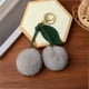 thumbnail image 3 of Llavero colgante de imitación de piel de cerezas | Accesorio de pelo de conejo falso para bolsas de espejos retrovisores de automóviles | Colgante decorativo de felpa suave | Gancho metálico, 3 of 5