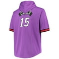 thumbnail image 3 of Men's Mitchell & Ness Vince Carter Purple/Red Toronto Raptors Big & Tall Name & Number Short Sleeve Hoodie, 3 of 3