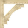 thumbnail image 3 of Ekena Millwork 6"W x 30"D x 30"H Merced Block Rough Sawn Bracket w/ Offset Brace, Douglas Fir, 3 of 25