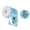 Blue, variant on Lynono 140Pcs Shimmering Round Thermal Labels Sticker Oil and Water Resistant For Document Organization And Craft Decoration