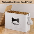 thumbnail image 4 of Contenedor hermético para alimento de perro HB Design Co. 15 lb blanco, 4 of 6