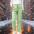 thumbnail image 4 of Sunnin Womens Quilted Puffer Pants Winter Snow Pants Drawstring Elastic Waist Cuffed Ankle Side Pockets Trousers, 4 of 6