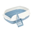 thumbnail image 1 of lionlar Cat Litter Box Portable Splashproof Sand Box Container Bedpan Detachable Rim Pet M, 1 of 8