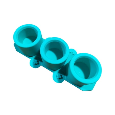 

XIAOFFENN 3 Silicone Round Ice Glass Cocktail Silicone Ice Cubes Tasteless Succulent Flower Pot Gypsum Mould