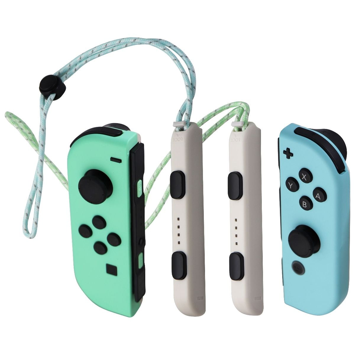 Animal Crossing Left & Right Joy-Cons with Straps - Blue/Green (Used) - Walmart.com