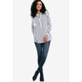thumbnail image 4 of Ellos Women's Button Placket Popover Tunic Tunic, 4 of 6