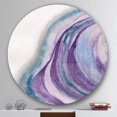 thumbnail image 2 of Designart 'Watercolor Geode II' Geometric Metal Circle Wall Art - Disc of 36, 2 of 5