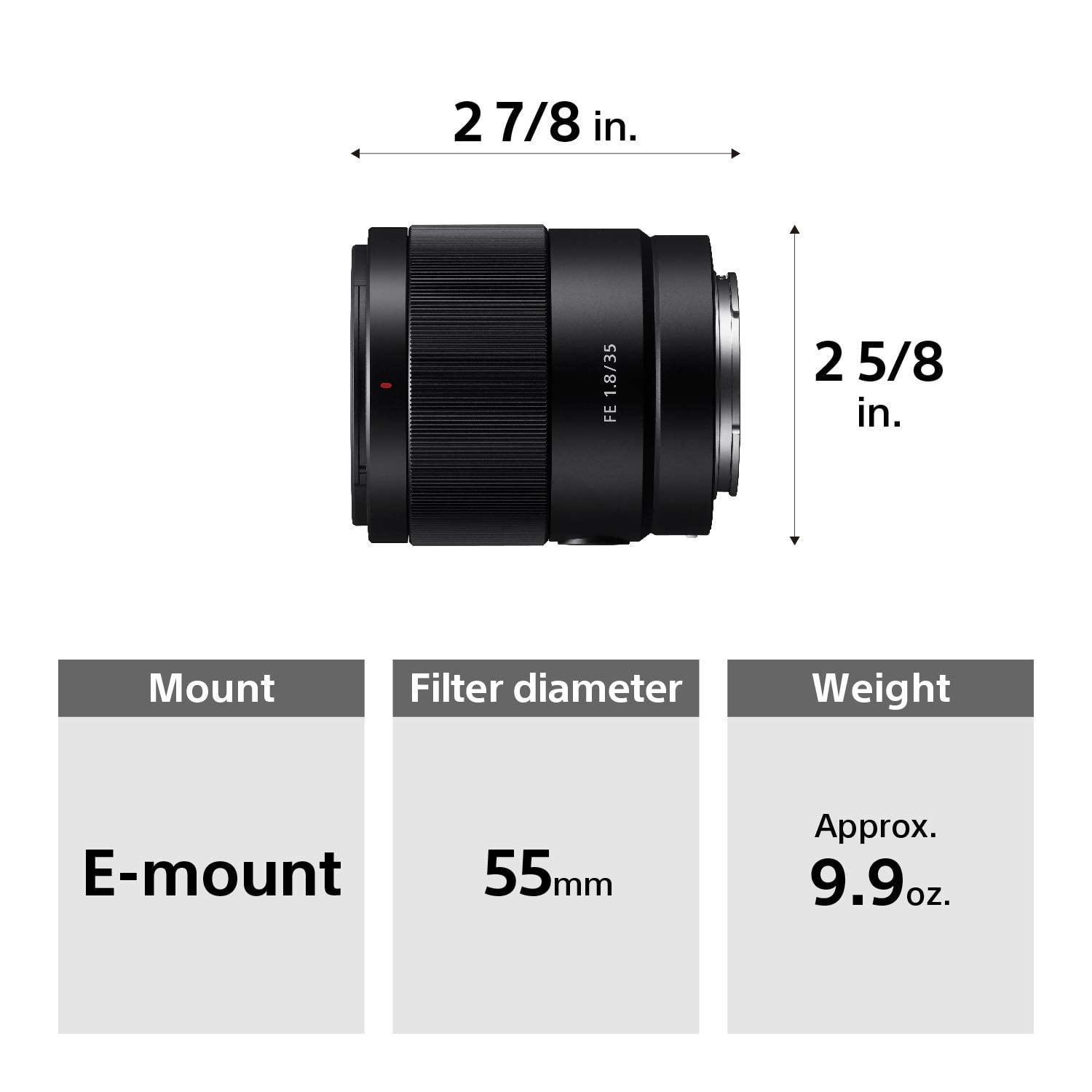 SONY FE 35mm F1.8 SEL35F18F フィルターセット FE 35mm F1.8