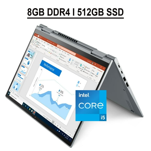 Lenovo Thinkpad X1 Yoga Gen 4 2-in-1 Business Laptop 14" FHD  IPS Touchscreen 11th Gen Intel Quad-Core i5-1135G7 8GB DDR4 512GB SSD Intel Iris Xe Graphics Backlit Fingerprint Lenovo Pen Win10 Pro Gray