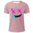 thumbnail image 4 of Homenesgenics Mens Shirts Men Tops T Shirts for Man Summer Fashion Casual Men's Round Neck Printed T-Shirt Top Pink XXL, 4 of 4