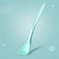 thumbnail image 3 of 4pcs Long Handle Pet Food Mixing Spoons - Curved Design, Durable Plastic for Cats & Dogs, 3 of 5