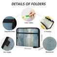 thumbnail image 3 of Expandable Folder with Colored Tabs, Desktop Folding Folder for Organizing Files by Category, with 13 Pockets, Suitable for Office Use Oil Painting, 3 of 7