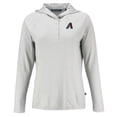thumbnail image 2 of Women's Cutter & Buck Gray Arizona Diamondbacks  Coastline Epic Comfort Eco Recycled Hoodie Raglan Long Sleeve T-Shirt, 2 of 3