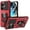 Red, variant on Rome Tech Heavy Duty Armor Case with Kickstand for OnePlus Nord N30 5G, Military Grade Protective Cover, Black