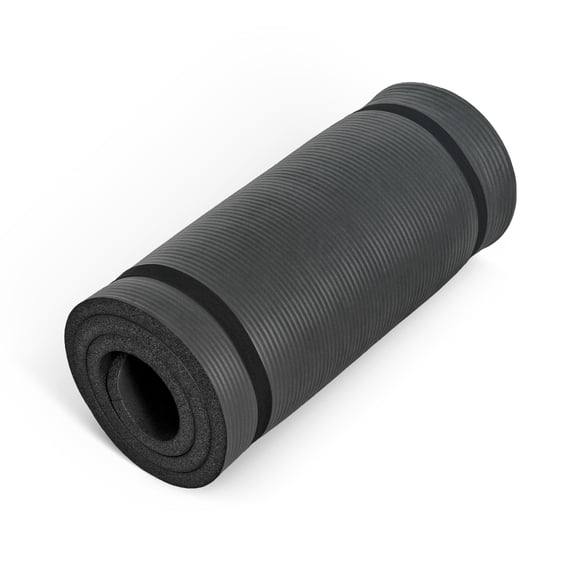 1-Inch High Density Exercise Yoga Mat with Strap | Multiple Colors