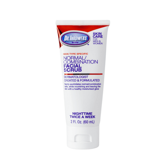 Dr. Thrower's Facial Scrub for Normal/Combination Skin with Jojoba Oil and Cranberry Seed Shavings, 2 OZ