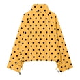thumbnail image 4 of Tqcoqu Women's Polka Dot Cropped Jacket,Stand Collar Button Down Lightweight Oxford Cloth Windbreaker With Drawstring Hem And Pockets, 4 of 8