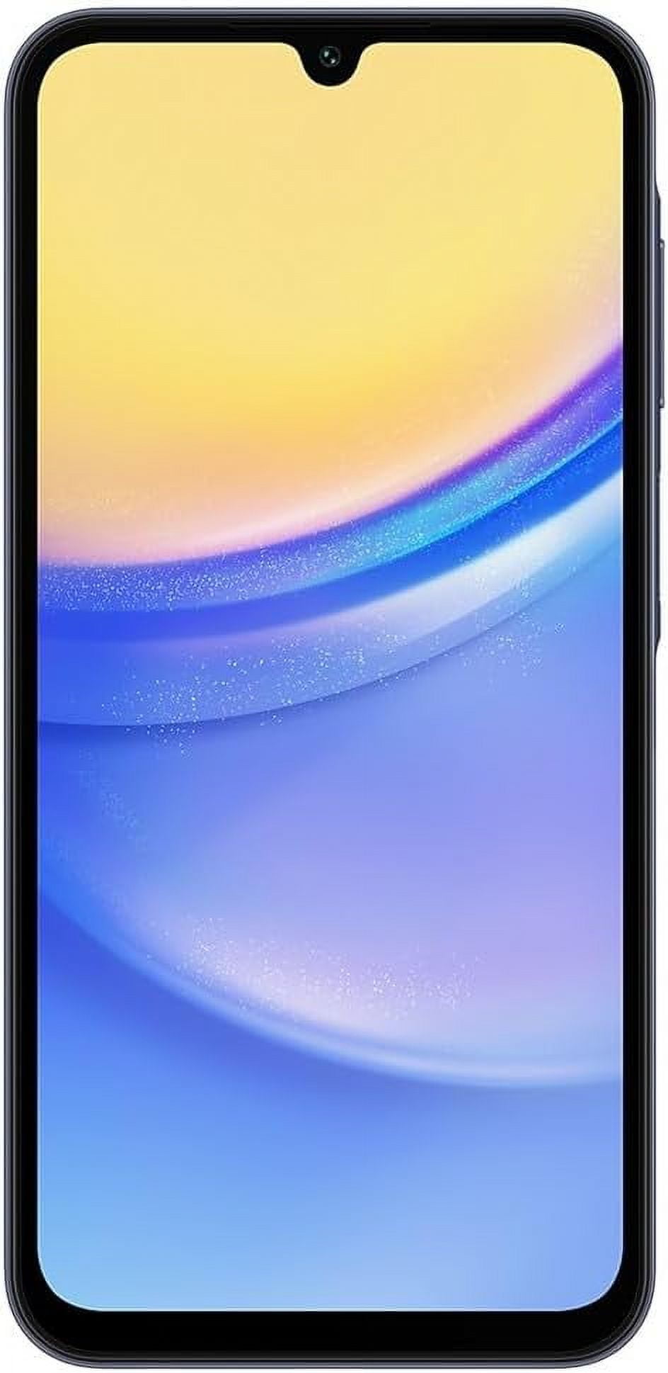 Restored Samsung Galaxy A15 5G A Series 128GB Unlocked Android Cell Phone with 50MP Camera, Blue Black 10/10 (Refurbished)